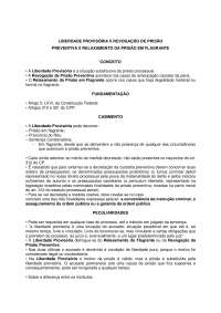 Liberdade provisória X revogação de prisão