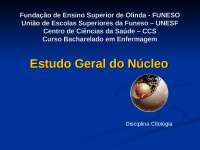Introdução à Citologia: Estrutura e Funcionamento do Núcleo e Divisões Celulares