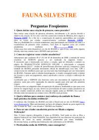 Apostila - fauna silvestre - procedimento para obtenção leg