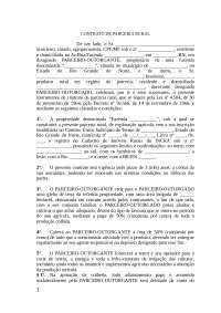 Modelo de contrato de parceria rural