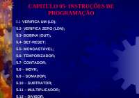 Instruções de programação, cap.5
