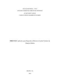 ORÁCULO : Aplicativo para Dispositivos Móveis de Auxílio Turístico 