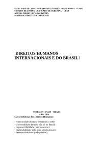 Direitos Humanos Internacional e do Brasil