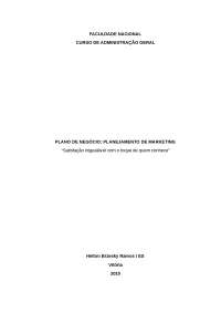 Plano de negócio: planejamento de marketing