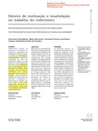 Fatores de motivação e insatisfação no trabalho do enfermeiro