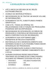 Aspectos históricos e arquiteturas de sistemas de automação.ppt IFSP Automação