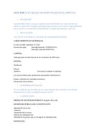 Lección 7: Sociedades de Responsabilidad Limitada