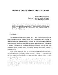 Teoria da Empresa