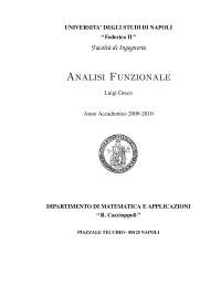 Analisi Funzionale