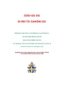 Codigo de Direito Canonico