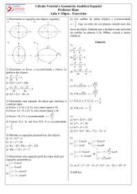 Cálculo Vetorial e Geometria Analítica Espacial