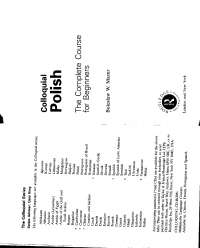 Colloquial Polish - PDF do Colloquial Polish | Docsity