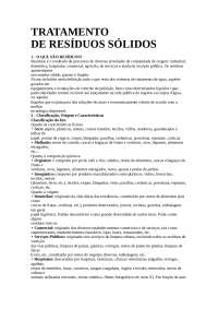Tratamento de resíduos sólidos