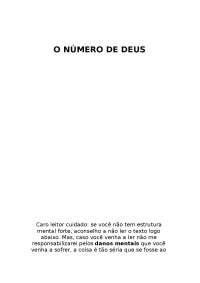 O numero de deus