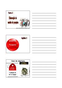 Pesquisa de Marketing cap 3 e 4 