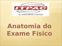 Anatomia do exame fisico - Avalaição Nutricional