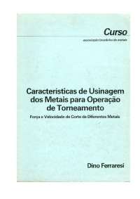 Características de Usinagem dos Metais para Operação de Torneamento