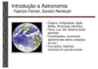 Início à astronomia