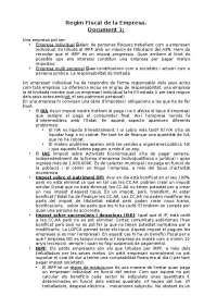Regim Fiscal de la Empresa