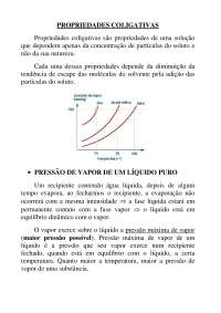 Propriedades Coligativas