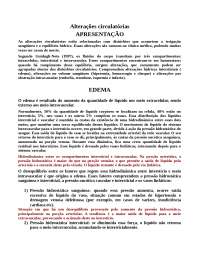 Alterações circulatórias 
