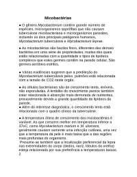 Infecções Causadas por Micobactérias 