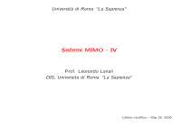 Controllo di Processi - Sistemi MIMO - 4