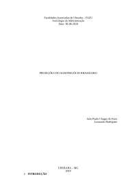 Projeções de Produção e Exportação de Alimentos no Brasil.