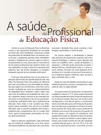 A saude do profissional de educação física