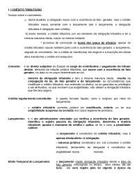 CRÉDITO TRIBUTÁRIO resumo