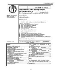 DIRETRIZES OHSAS 18002 - 2000 - Sistema de gestao de seguranca e saude ocupacional