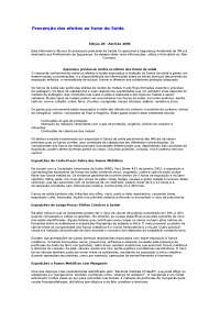 Prevenção dos efeitos ao fumo de Solda