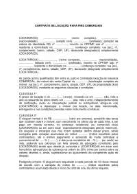 Contrato de locaçao comercial