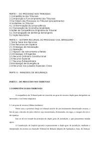 Processo nos Tribunais e Recursos - Processo Civil