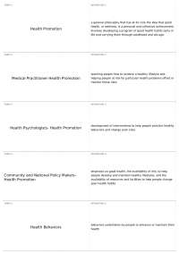 Exam 2, part 2 | PSY 320 - Health Psychology