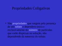 1.0 coligativos