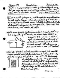 Solutions to Exam 2 for Physics for Scientists and Engineers | PHYSICS ...