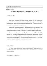 Relatorio de Parasito Ritchie