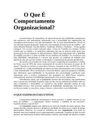 o que e comportamento organizacional