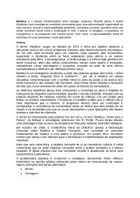 A Bioética e o estudo transdisciplinar entre biologia