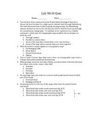Lab Quiz - Elements of Geology | GEOS 2104 - Docsity