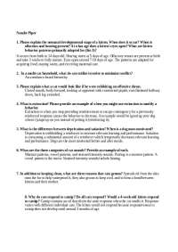 Study Group Questions and Answers - Companion Animal Biology and Care | ANSC 207