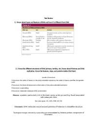 Biology Review: Genetics and Molecular Biology - Prof. Bryan A. White