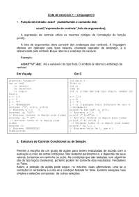 Linguagem C entradadedados e condicional - Entrada de dados em C, scanf ...
