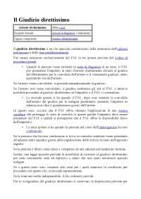 GIUDIZIO DIRETTISSIMO Docsity