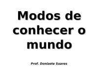 Modos de conhecer o mundo