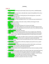 Vocabulary Notes on Generating Force, Gravity Wave | MNS 307
