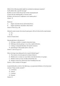 MC Questions with Answers - Psychological Research Methods | Psych 112M