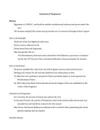 Notes on Cosmetics and Fragrances | FM 1330