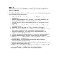 Final Exam with 14 Questions - Intro to International Politics | POLS 170
